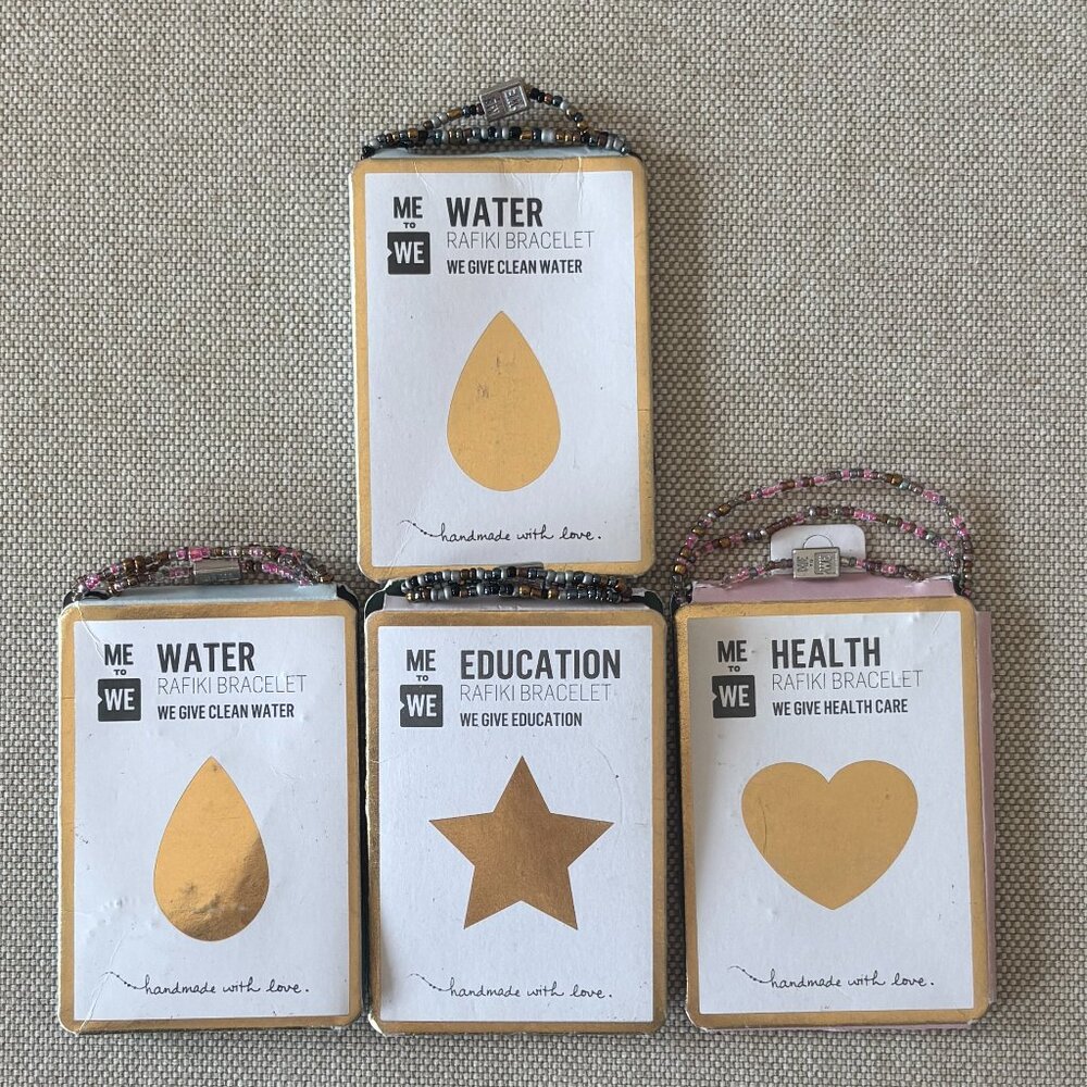 Me to We Rafiki Bracelets Lot of 4 Handmade Beaded Bracelets